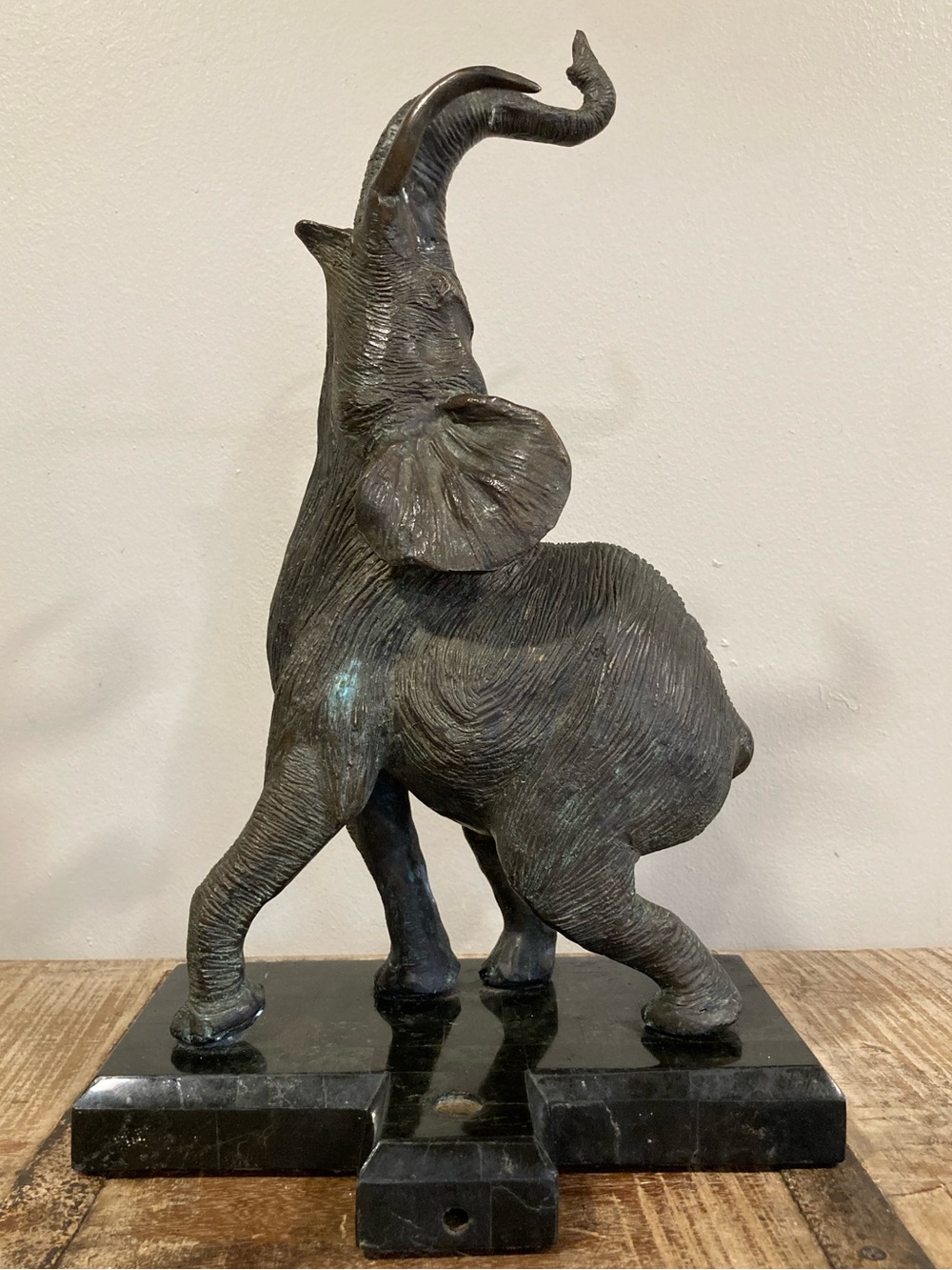 Maitland Smith Bronze Elephant Sculpture Statue Handmade Philippines Needs Work
